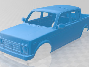 lada niva pickup 2015 printable body car 3D Print Model
