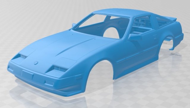 nissan 300zx turbo 1983 printable body car 3D Print Model .c4d .max .obj .3ds .fbx .stl .blend 