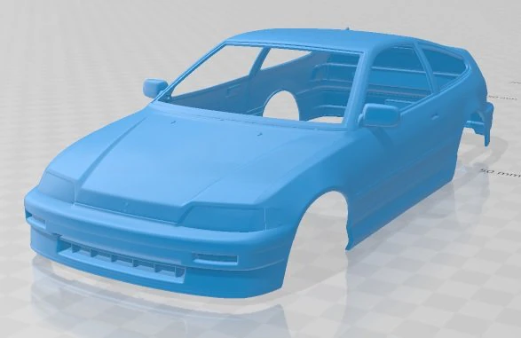 honda crx 1988 printable body car 3D Print Model .c4d .max .obj .3ds .fbx .stl .blend 