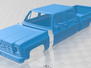 k30 crew cab 1979 printable body car 3D Print Model