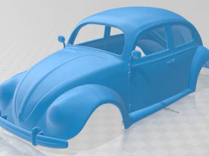 volkswagen beetle 1949 printable body car 3D Print Model