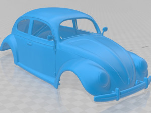 volkswagen beetle 1949 printable body car Modelo de impresión 3D