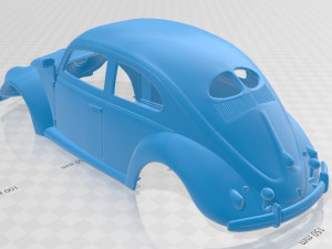 volkswagen beetle 1949 printable body car Modelo de impresión 3D