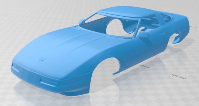 corvette 1996 printable body car Modelo de impresión 3D .c4d .max .obj .3ds .fbx .stl .blend 