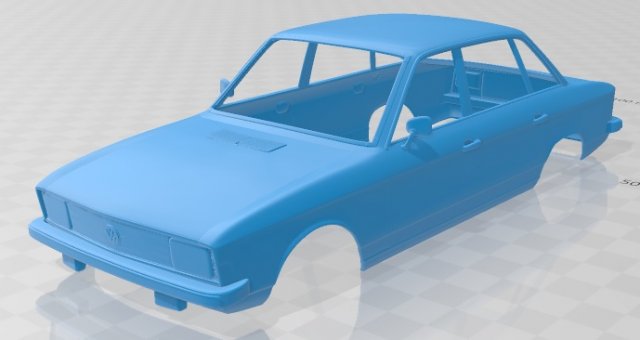 volkswagen k70 1971 printable body car Modèles 3D en vedette .c4d .max .obj .3ds .fbx .stl .blend 
