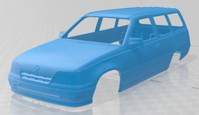 opel kadett wagon 1991 printable body car 3D Print Model .c4d .max .obj .3ds .fbx .stl .blend 