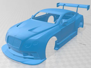 bentley continental gt3 2014 printable body car 3D Print Model