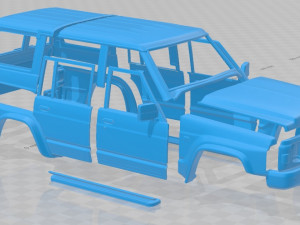 nissan patrol y60 5 doors 1987 printable body car 3D-printmodel