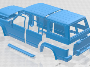 nissan patrol y60 5 doors 1987 printable body car 3D-printmodel