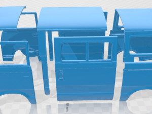 mitsubishi delica 1974 printable body 3D Print Model