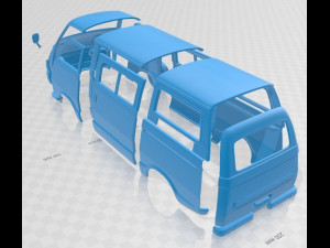 mitsubishi delica 1974 printable body 3D Print Model