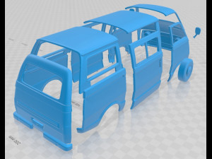 mitsubishi delica 1974 printable body 3D Print Model