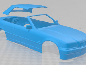 series 3 e36 cabrio 1994 printable body car 3D Baskı Modeli