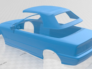 series 3 e36 cabrio 1994 printable body car 3D Baskı Modeli