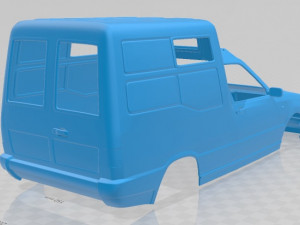fiat fiorino 1988 printable body van 3D-printmodel