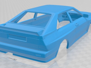 audi quattro 1980 printable body car Modelo de Impressão 3D
