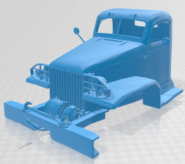 cckw 353 printable cabin truck 3D Print Model .c4d .max .obj .3ds .fbx .stl .blend 