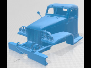 cckw 353 printable cabin truck 3D Принт Модель