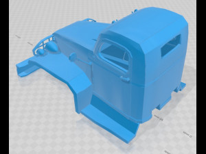 cckw 353 printable cabin truck 3D 打印模型