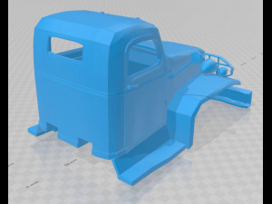 cckw 353 printable cabin truck 3D 打印模型
