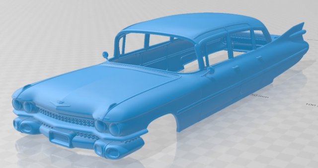 fleetwood 75 1959 printable body car Modèles 3D en vedette .c4d .max .obj .3ds .fbx .stl .blend 