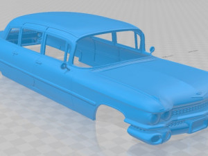 fleetwood 75 1959 printable body car Modèles 3D en vedette