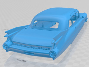 fleetwood 75 1959 printable body car Modèles 3D en vedette