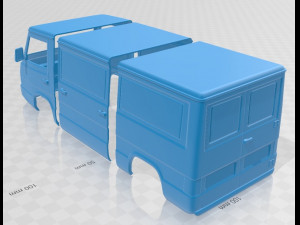 mercedes benz mb100 1988 printable body van Modelo de Impressão 3D