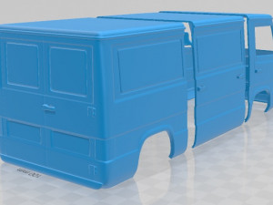 mercedes benz mb100 1988 printable body van Modelo de Impressão 3D