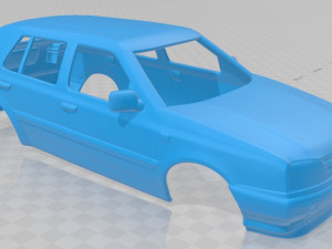 volkswagen golf 1993 printable body car 3D Baskı Modeli
