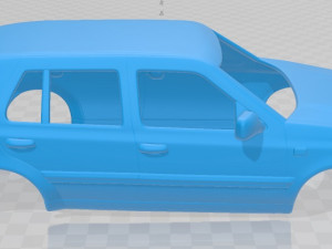 volkswagen golf 1993 printable body car 3D Baskı Modeli