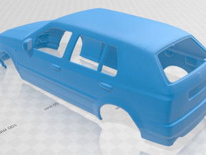 volkswagen golf 1993 printable body car 3D Baskı Modeli