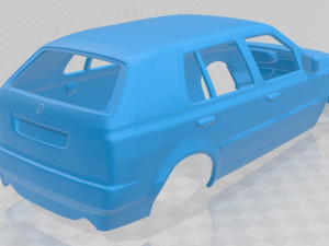 volkswagen golf 1993 printable body car 3D Baskı Modeli