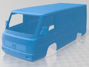 mercedes benz mb100 1988 printable body van 3D Print Model