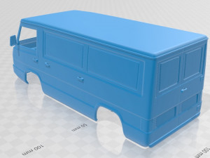mercedes benz mb100 1988 printable body van 3D-printmodel
