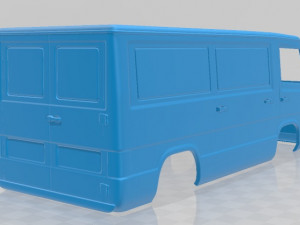 mercedes benz mb100 1988 printable body van 3D-printmodel