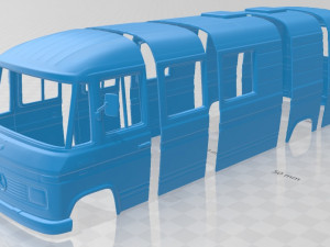 mercedes benz l508 d 1978 printable body van 3D Print Model