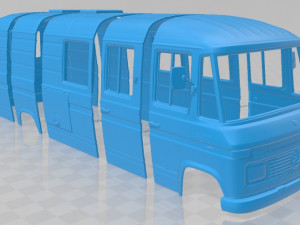 mercedes benz l508 d 1978 printable body van 3D Print Model