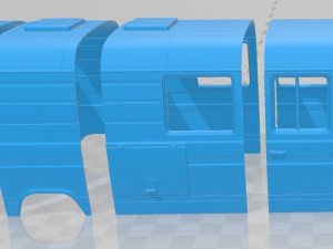 mercedes benz l508 d 1978 printable body van 3D Print Model