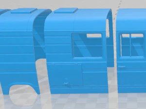 mercedes benz l508 d 1978 printable body van 3D Print Model
