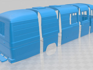mercedes benz l508 d 1978 printable body van 3D Print Model