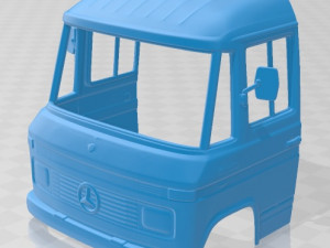 mercedes benz l508 d 1978 printable body van 3D Print Model