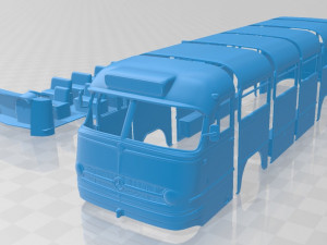 mercedes benz o 321 h bus 1954 printable 3D 打印模型