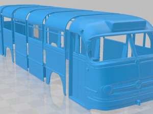 mercedes benz o 321 h bus 1954 printable Modello di stampa 3D