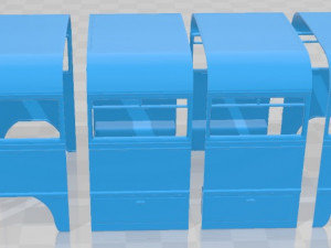 mercedes benz o 321 h bus 1954 printable Modello di stampa 3D