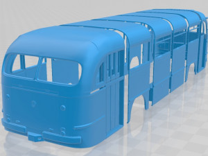 mercedes benz o 321 h bus 1954 printable Modello di stampa 3D