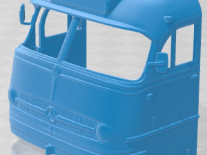 mercedes benz o 321 h bus 1954 printable Modello di stampa 3D
