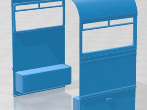 mercedes benz o 321 h bus 1954 printable Modello di stampa 3D
