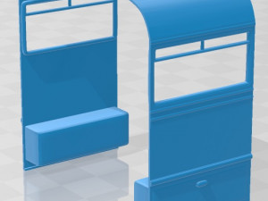 mercedes benz o 321 h bus 1954 printable Modello di stampa 3D