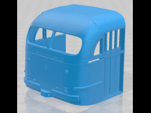 mercedes benz o 321 h bus 1954 printable Modello di stampa 3D